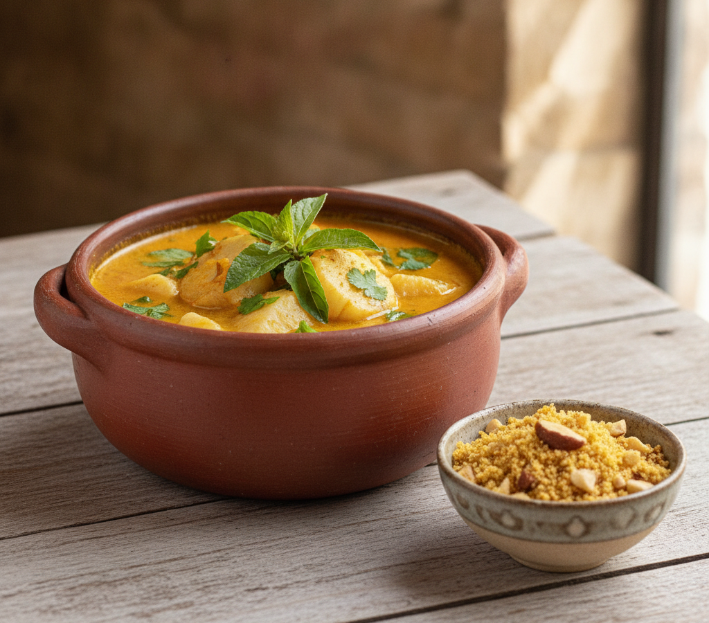 Moqueca de Palmito Pupunha e Jambu