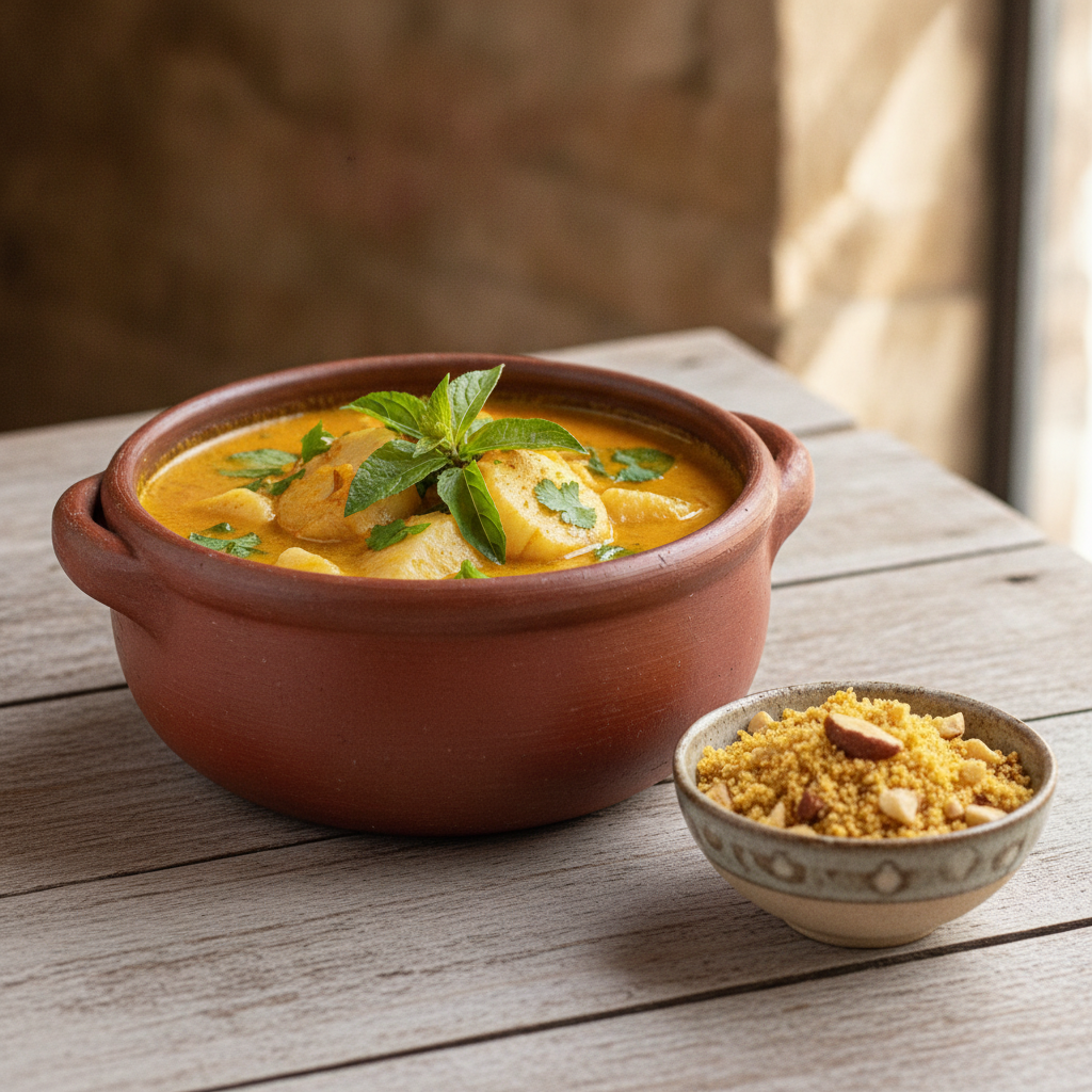 Moqueca de Palmito Pupunha e Jambu